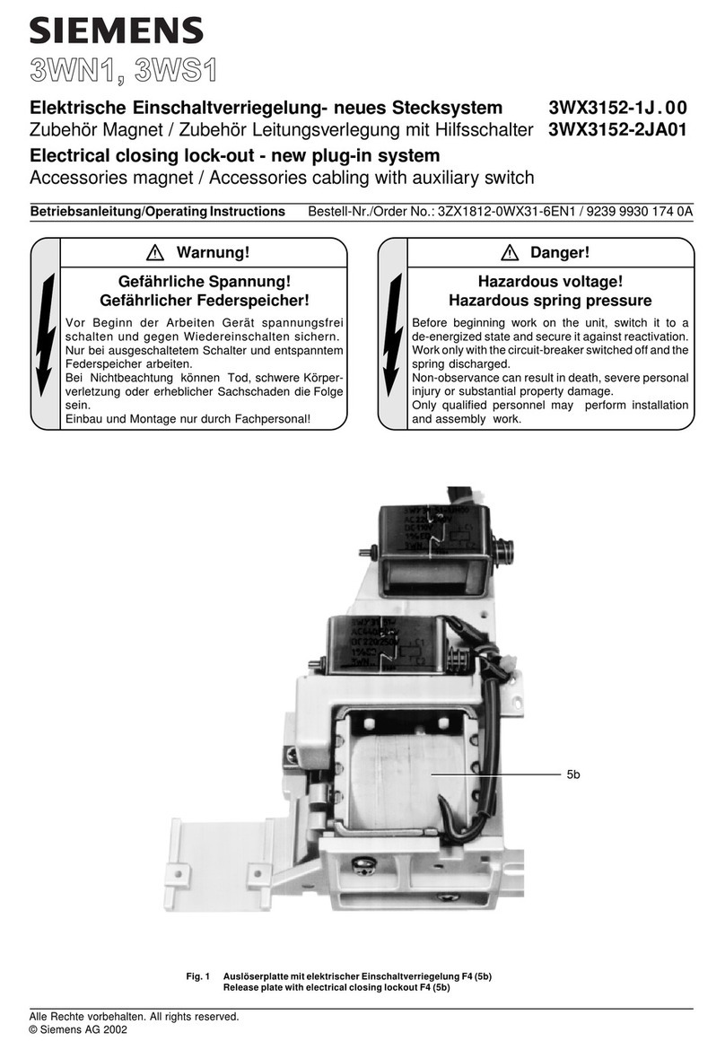 Siemens 3WN1 User manual