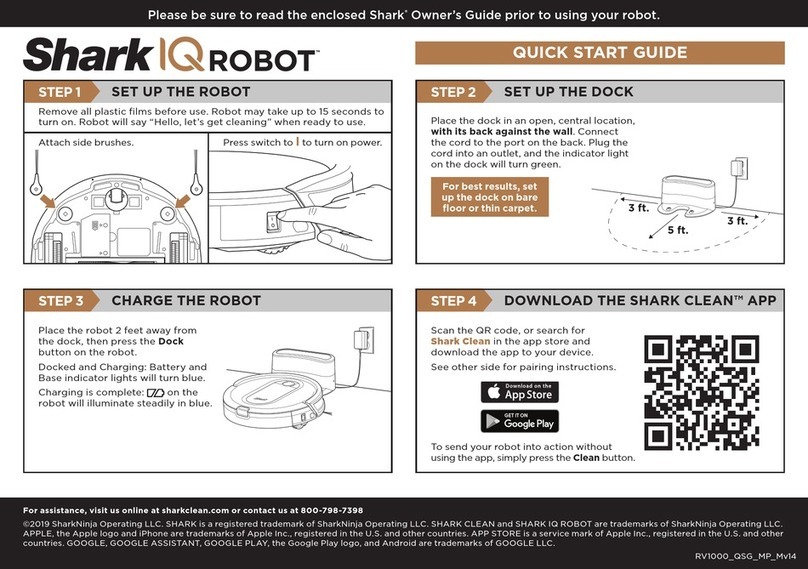 Shark IQrobot quick start guide