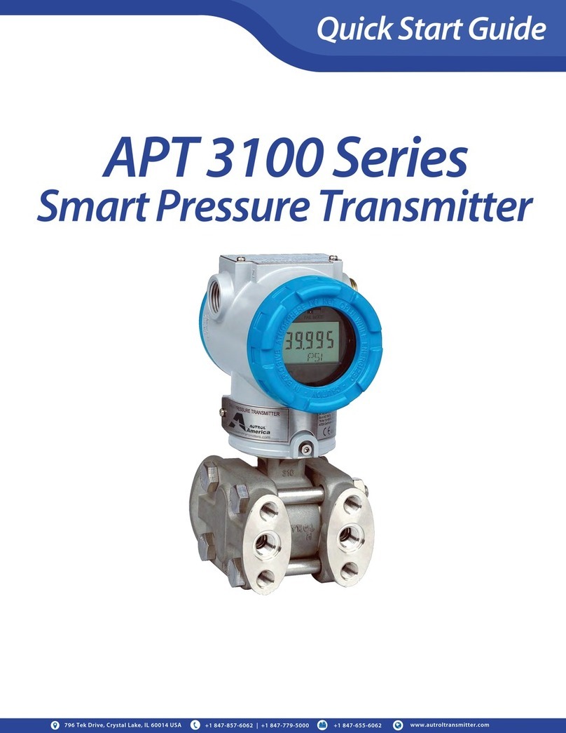 Autrol APT 3100 Series User manual Autrol APT 3100 Series User manual