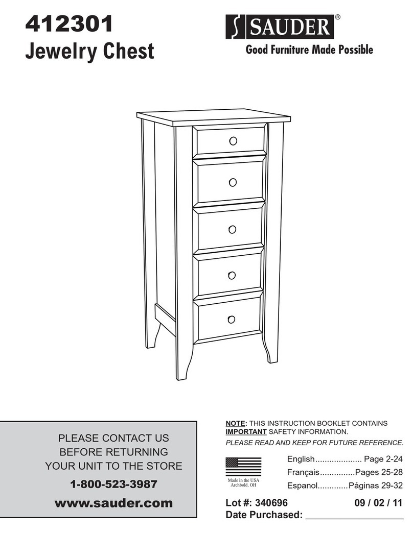 Sauder 412301 Instruction booklet