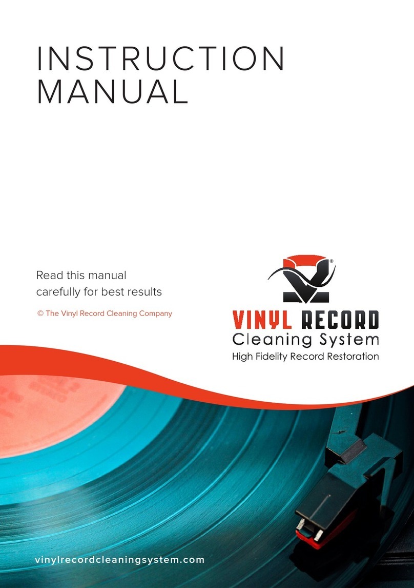 Vinyl Record Cleaning System VRC Platter instruction manual