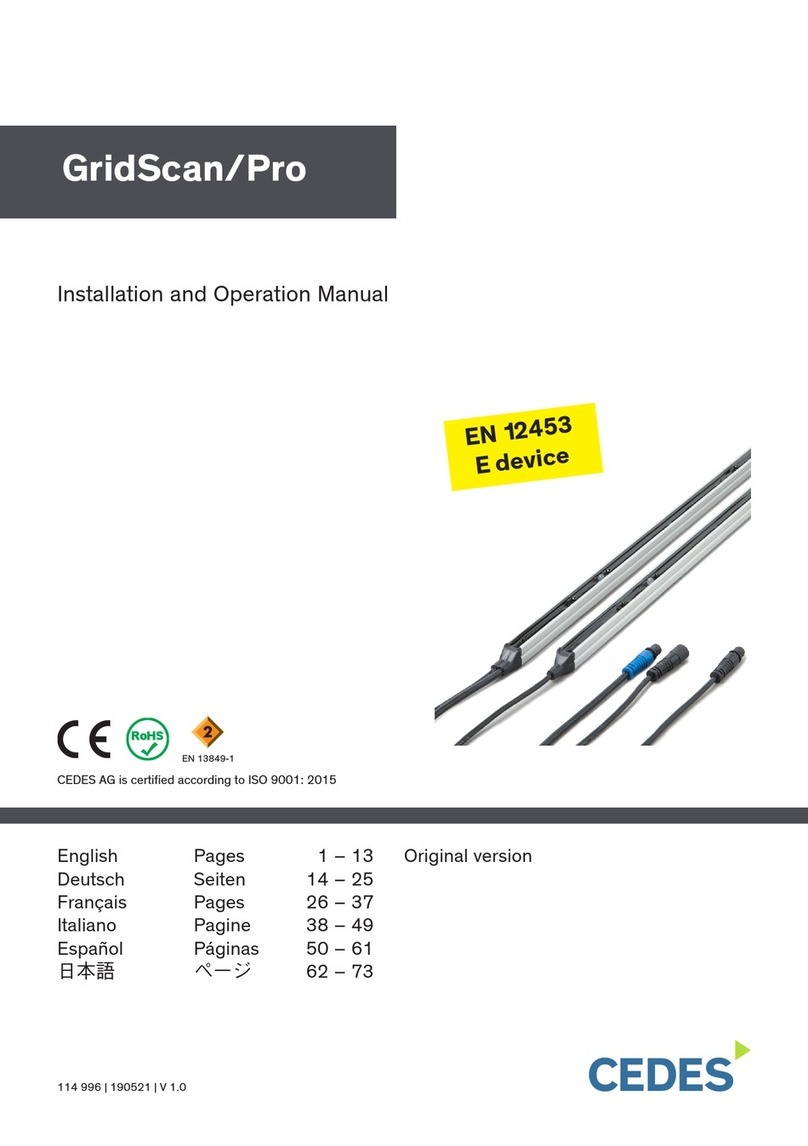 Cedes GridScan/Pro Installation and operation manual