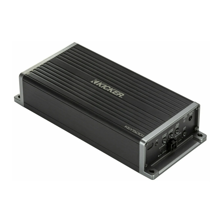 Kicker KEY500.1 User manual