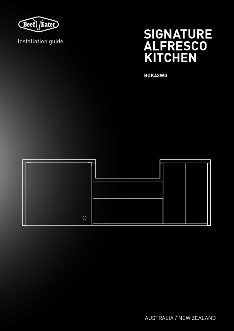 Beef Eater SIGNATURE ALFRESCO KITCHEN installation guide