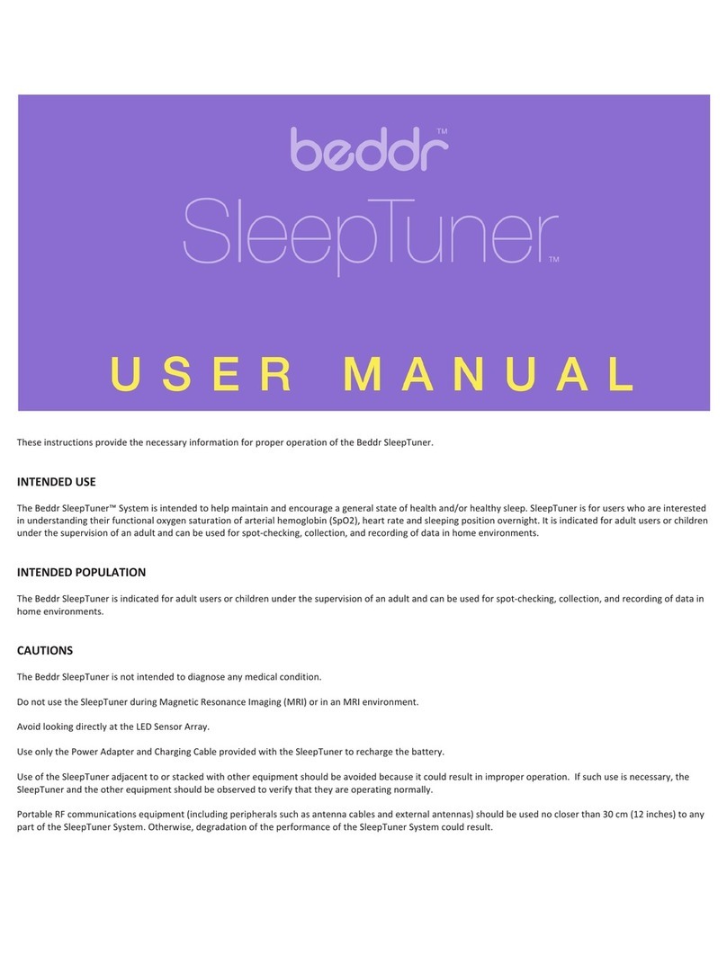 Beddr SleepTuner user manual Beddr SleepTuner user manual
