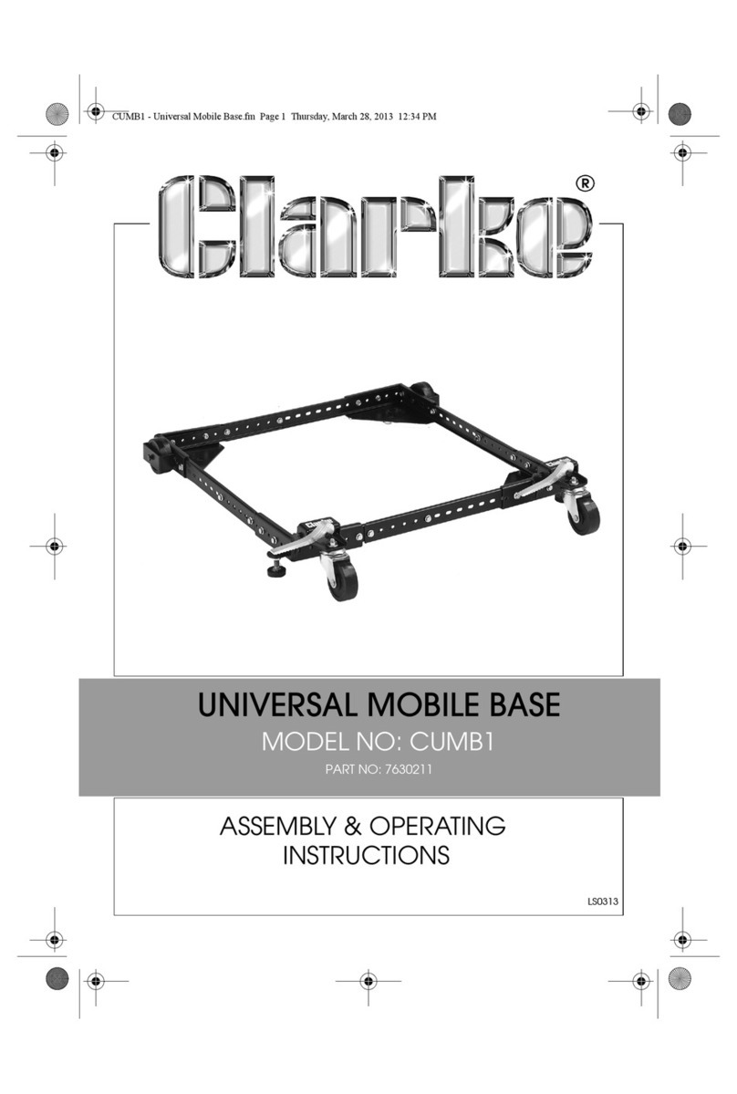 Clarke CUMB1 Assembly & operating instructions