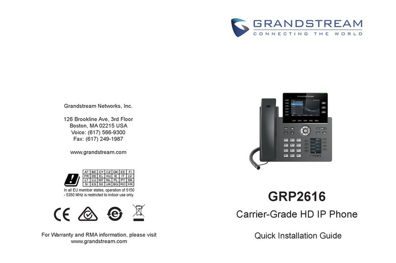 Grandstream Networks GRP2616 User manual