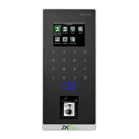 ZKaccess ZKTeco OP-200 quick start guide