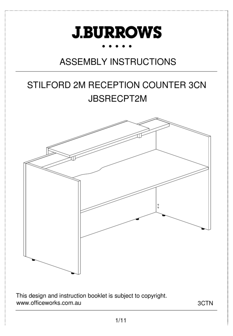 J.Burrows STILFORD 2M RECEPTION COUNTER 3CN User manual
