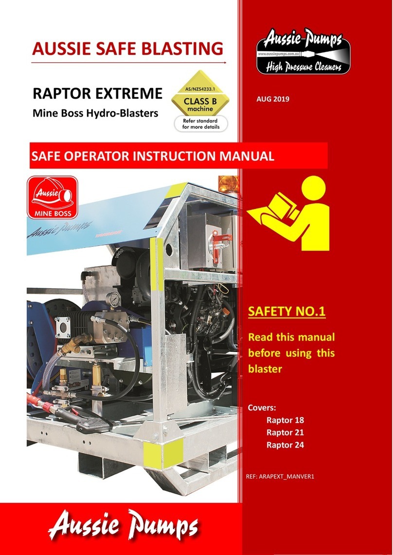 Aussie Pumps RAPTOR EXTREME Series SAFE OPERATOR INSTRUCTION MANUAL