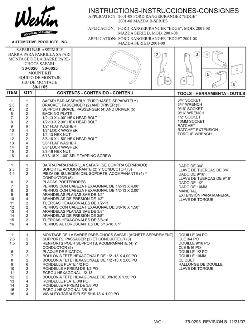 Westin 30-0020 instructions