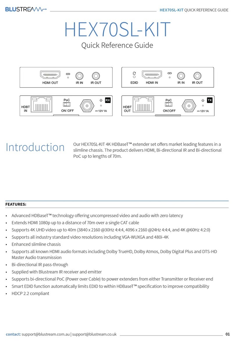 Bluestream HEX70SL-KIT User manual