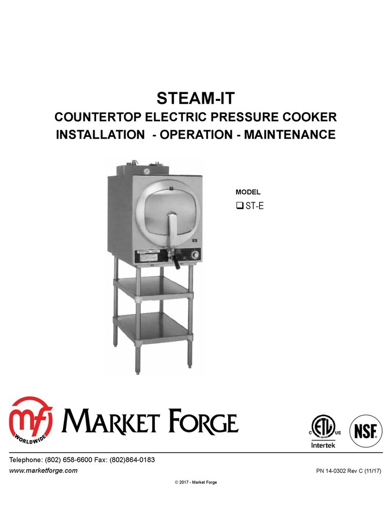 Market Forge Industries STEAM-IT ST-E Owner's manual