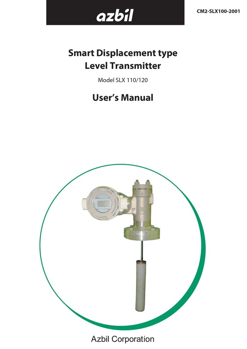 Azbil SLX 110 User manual