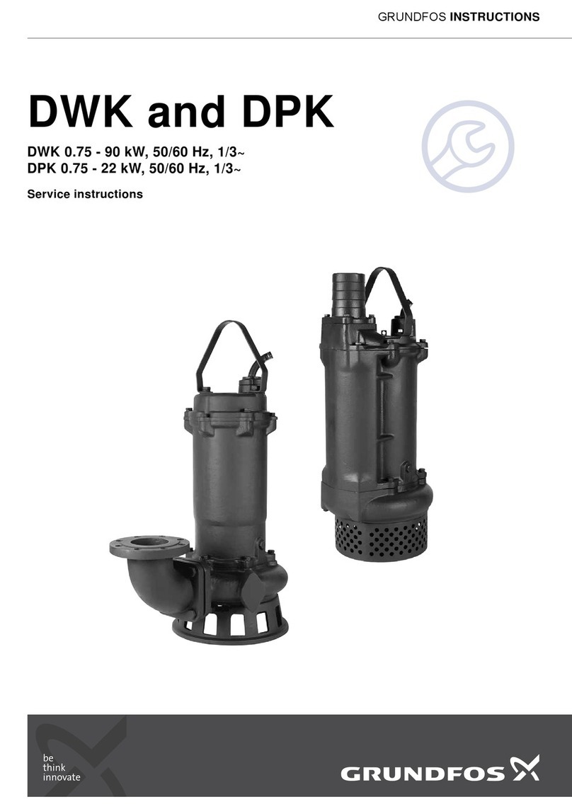 Grundfos DWK Series Operating instructions Grundfos DWK Series Operating instructions