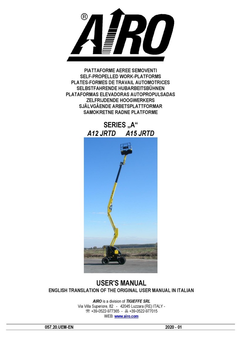 TIGIEFFE AIRO A Series user manual