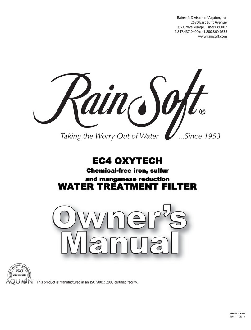 Aquion RainSoft EC4 OXYTECH Series User manual