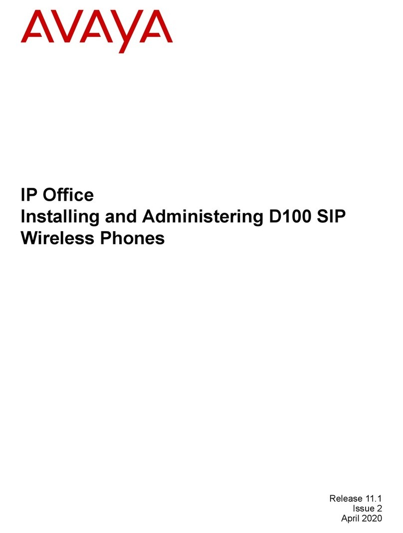 Avaya IP Office D100 Instruction Manual