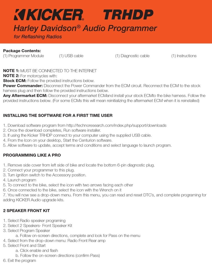 Kicker TRHDP Package Contents