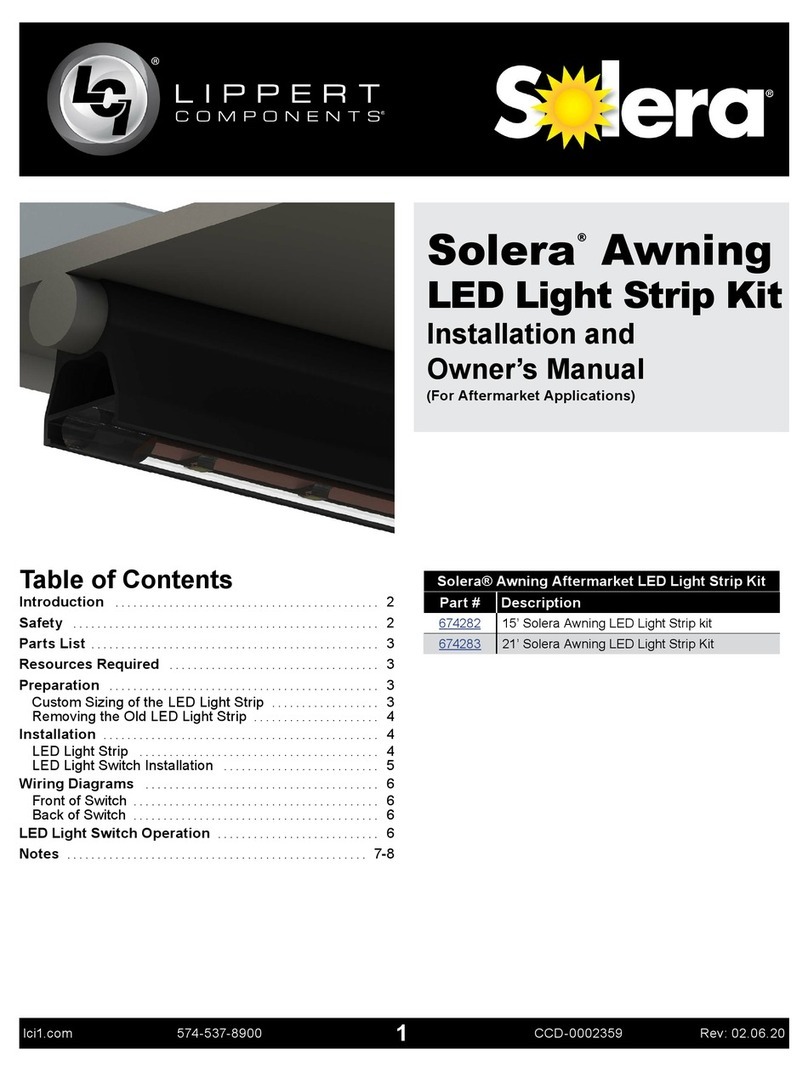 Lippert Components Solera 674282 Installation instructions
