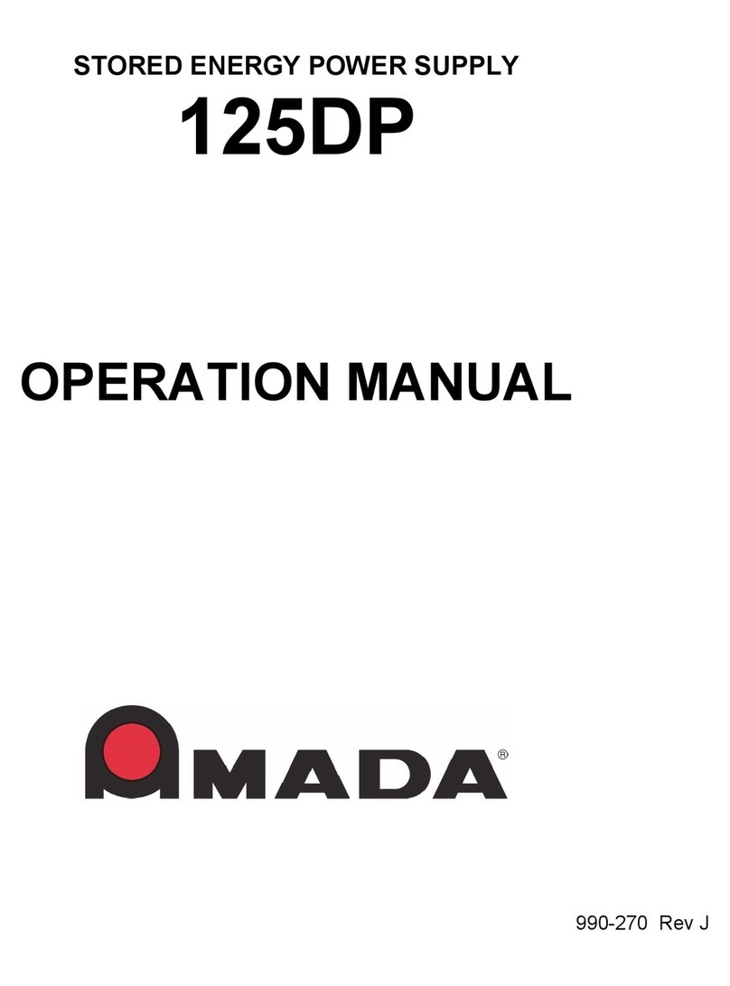 Amada 125DP User manual
