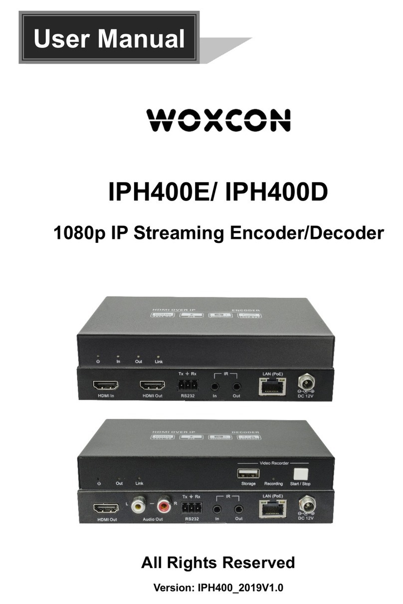 Woxcon IPH400E User manual