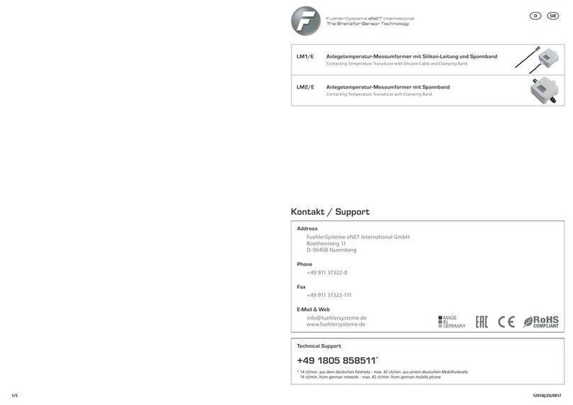 FuehlerSysteme LM1/E manual