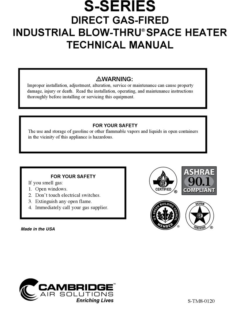Cambridge Air Solutions S Series Technical manual