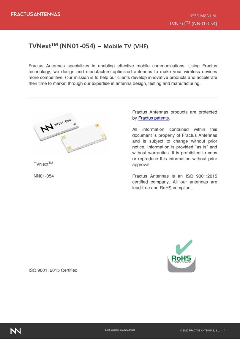 Fractus Antennas TVNext NN01-054 user manual