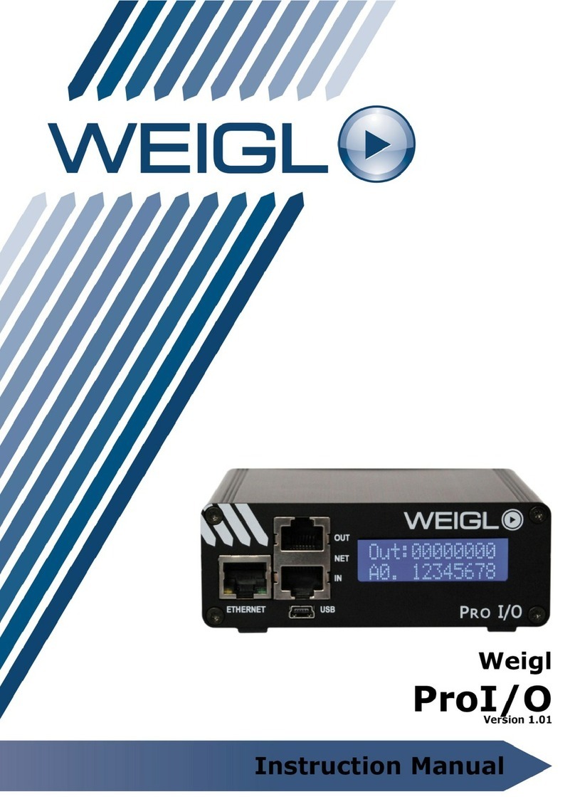 WEIGL ProI/O Series instruction manual WEIGL ProI/O Series instruction manual