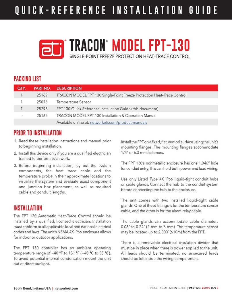 Tracon Tracon FPT-130 User manual