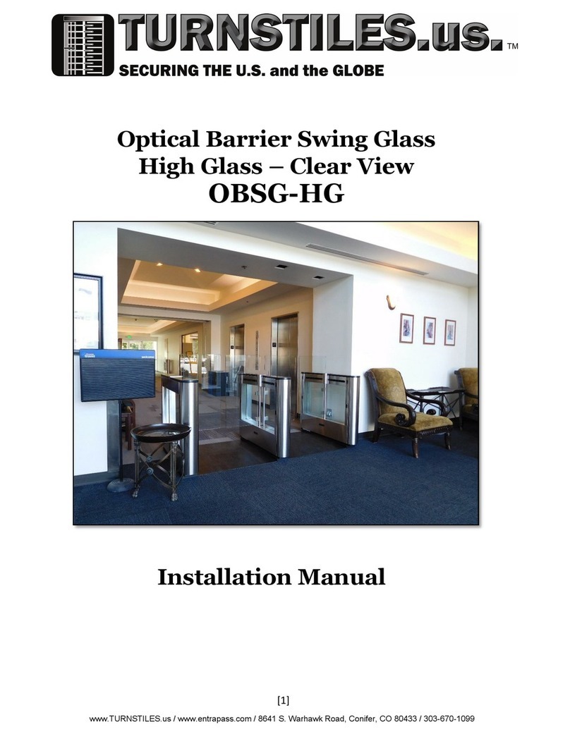 Turnstiles OBSG-HG User manual