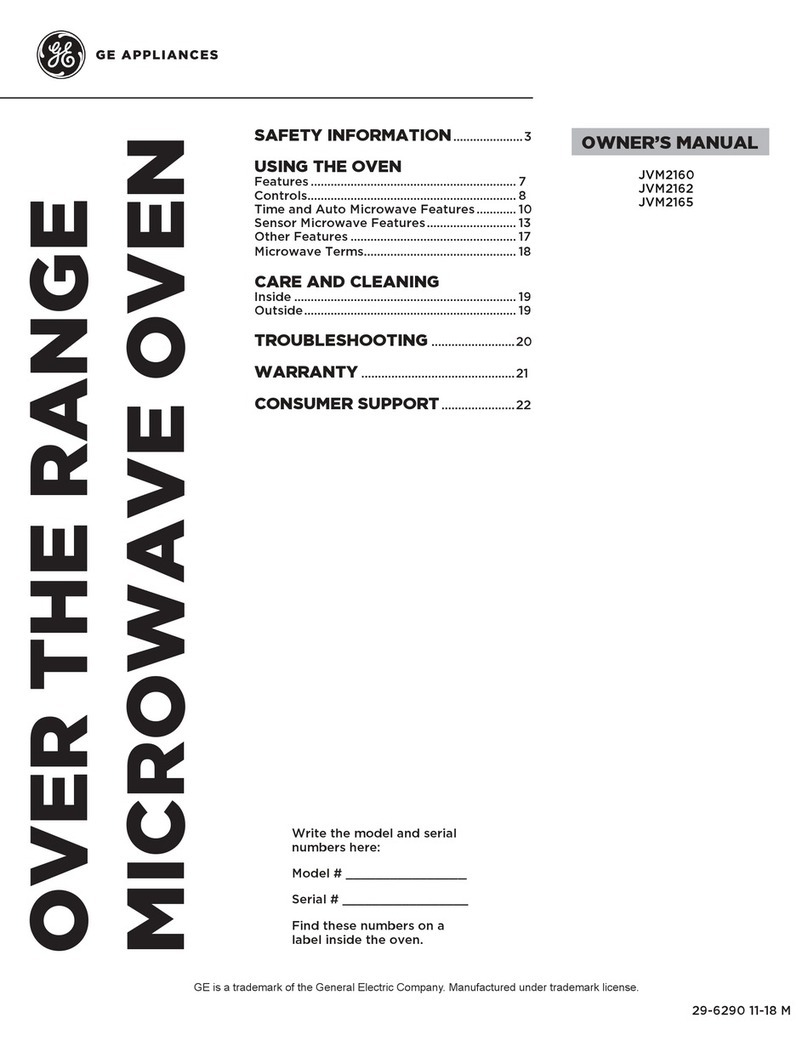 GE JVM2160 User manual GE JVM2160 User manual