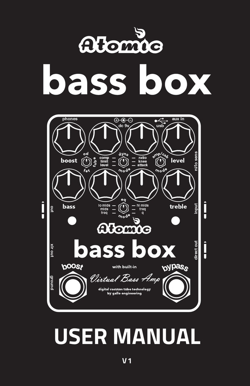 Atomic Bass Box User manual