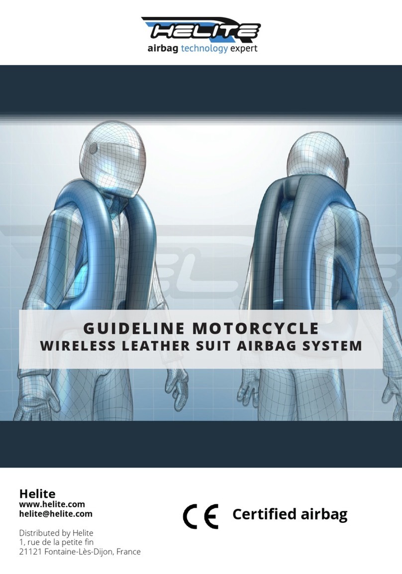 Helite MOTORCYCLE WIRELESS LEATHER SUIT AIRBAG... Guideline
