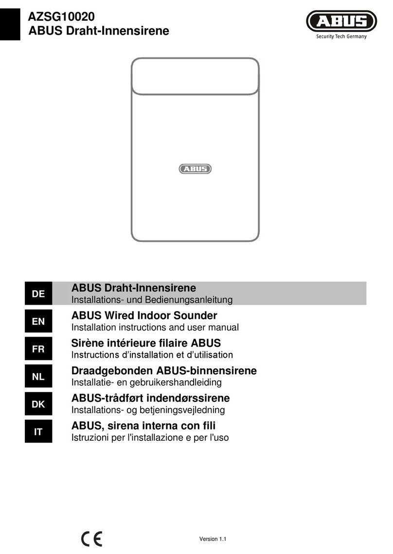Abus AZSG10020 Installation instructions and user manual