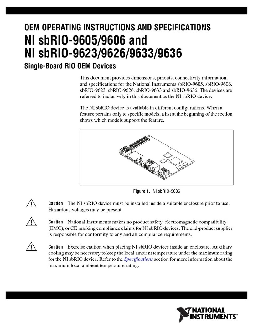 National Instruments sbRIO-9605 User manual National Instruments sbRIO-9605 User manual