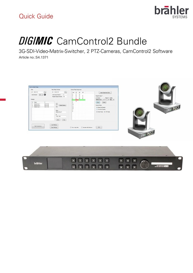 Brahler DIGIMIC CamControl2 Bundle User manual