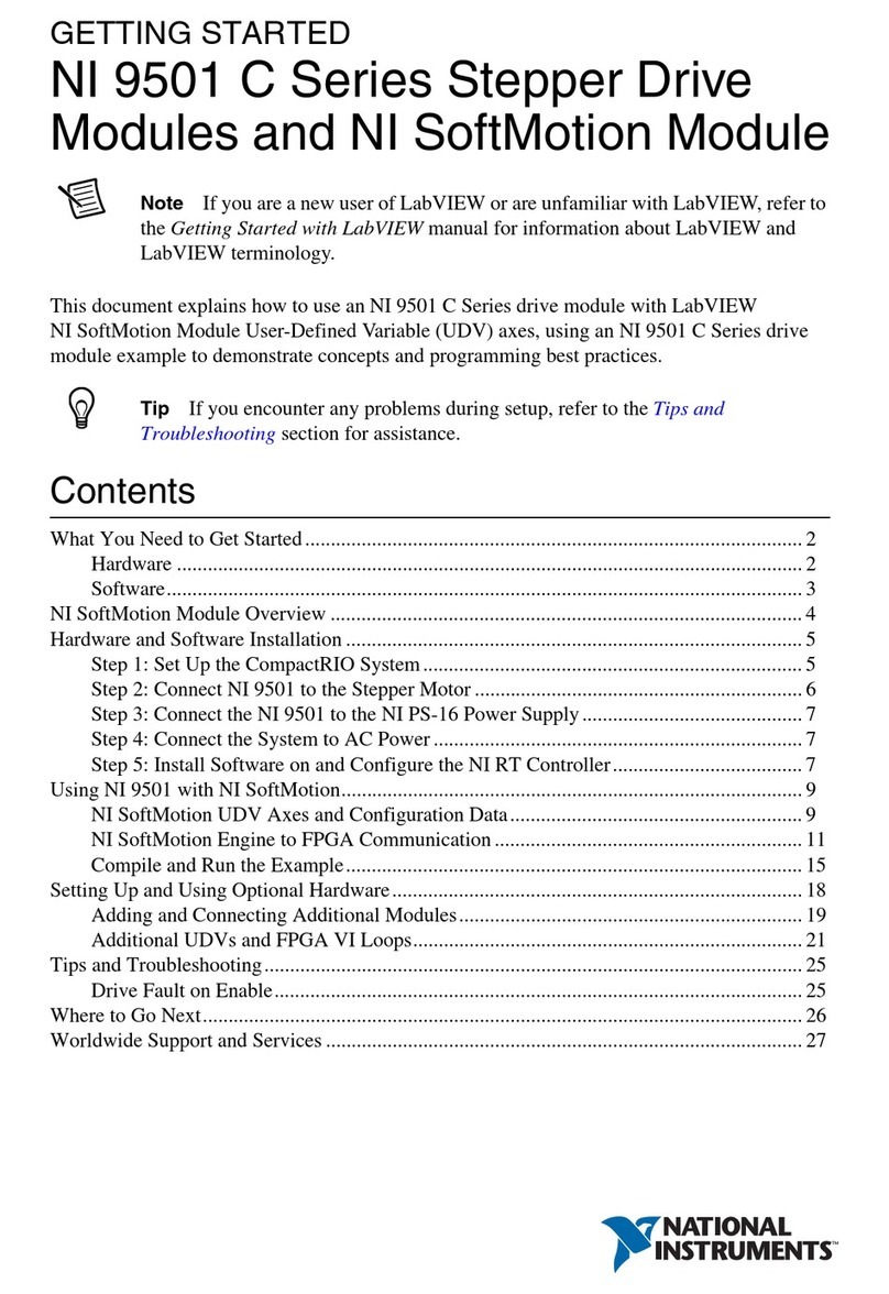 National Instruments 9501 C Series User manual National Instruments 9501 C Series User manual