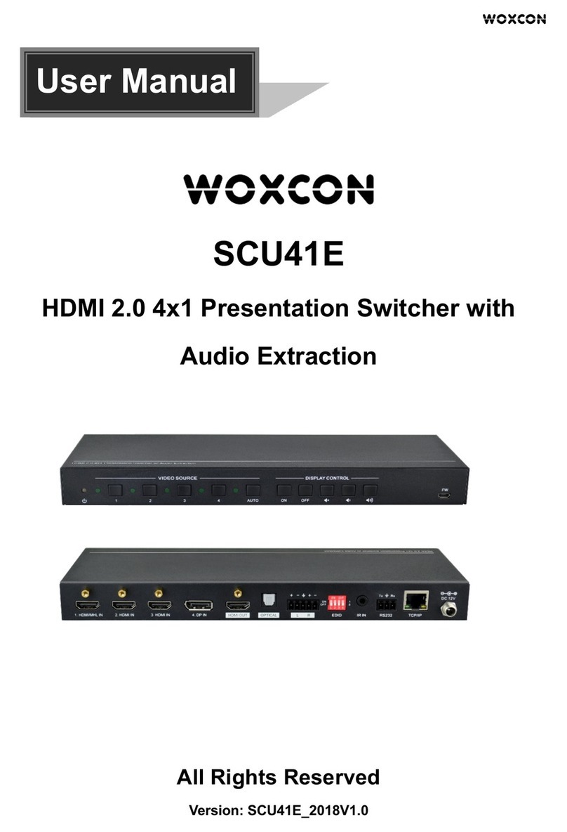 Woxcon SCU41E user manual