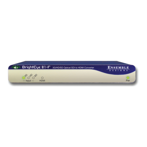 Ensemble Designs BrightEye 81-F user guide