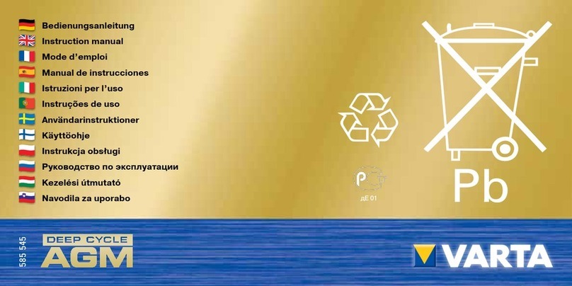 Varta Professional Deep Cycle AGM instruction manual Varta Professional Deep Cycle AGM instruction manual