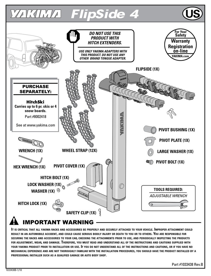 Yakima FlipSide 4 User manual
