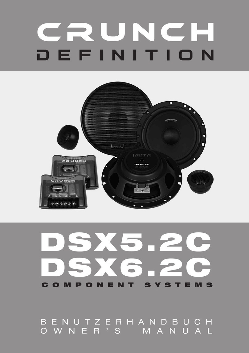 Crunch Definition Series owner's manual