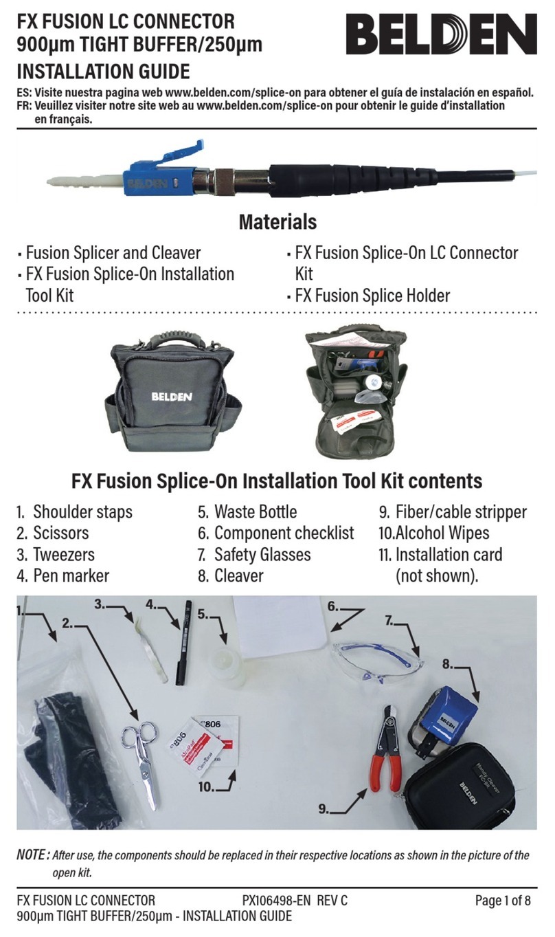 Belden FX FUSION LC CONNECTOR installation guide