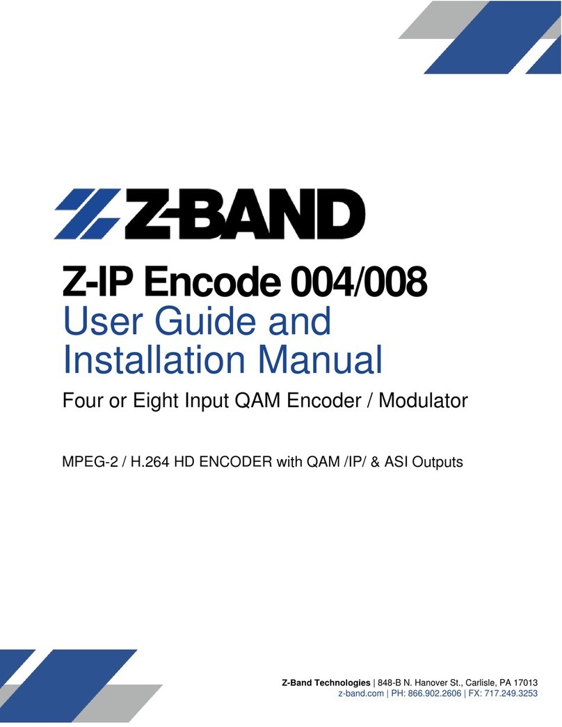Z-Band Z-IP Encode 004 User guide and installation manual