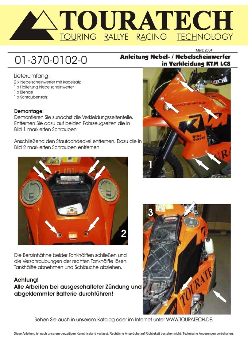 Touratech 01-370-0102-0 Fitting instructions
