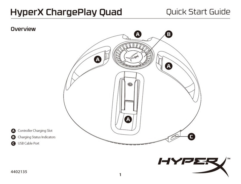 HyperX ChargePlay Quad quick start guide