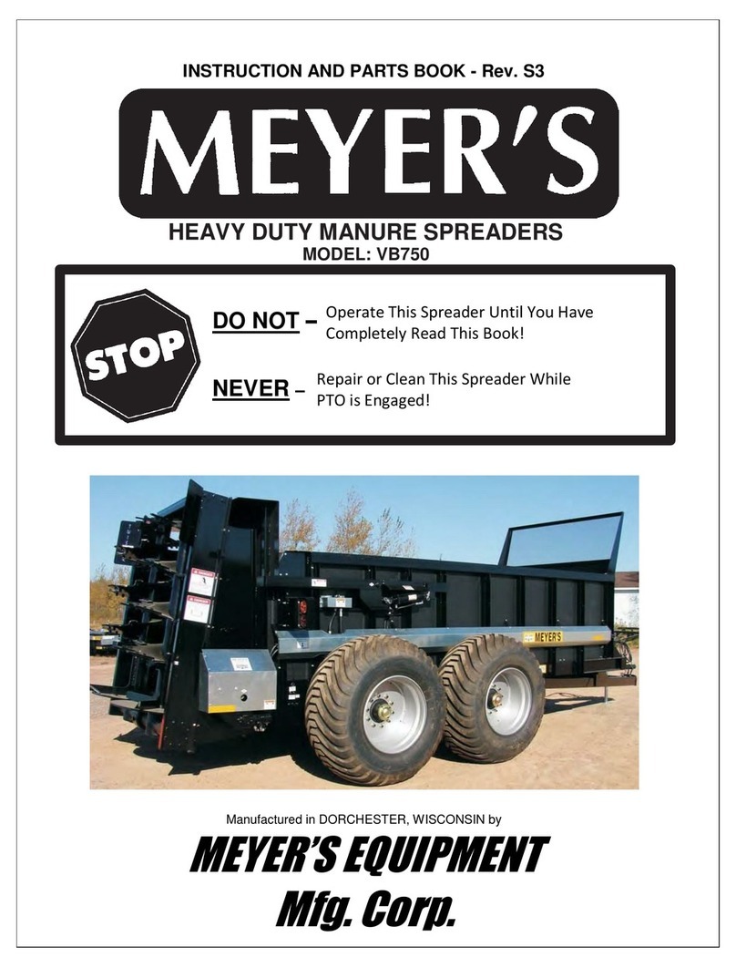 Meyer's VB750 INSTRUCTION AND PARTS BOOK
