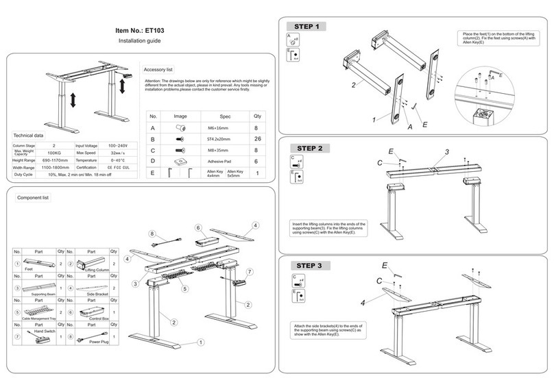 Flexispot ET103 User manual